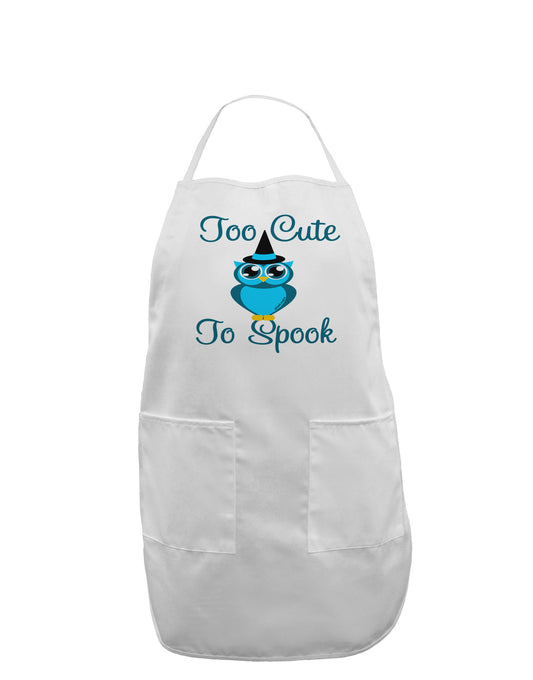 Owl Too Cute Blue Adult Apron-Bib Apron-TooLoud-White-One-Size-Davson Sales