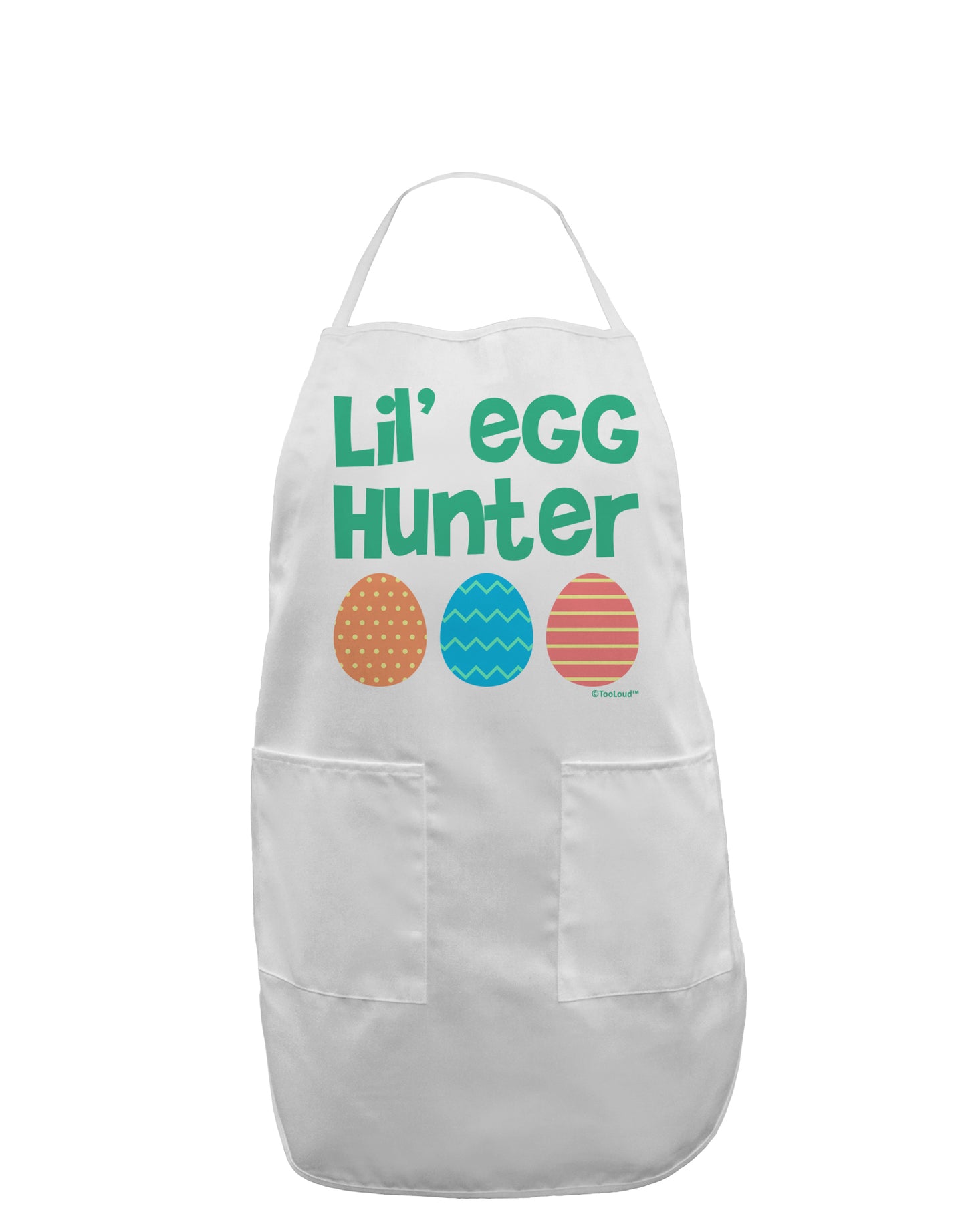 Lil' Egg Hunter - Easter - Green Adult Apron by TooLoud-Bib Apron-TooLoud-White-One-Size-Davson Sales