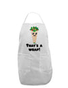 Thats A Wrap Cute Wrap Adult Apron-Bib Apron-TooLoud-White-One-Size-Davson Sales