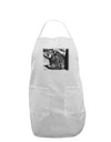 Creepy Black Bear Adult Apron-Bib Apron-TooLoud-White-One-Size-Davson Sales