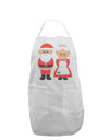 Cute Mr and Mrs Santa Claus Couple Christmas Adult Apron-Bib Apron-TooLoud-White-One-Size-Davson Sales