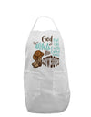 God put Angels on Earth and called them Cowboys Adult Apron-Bib Apron-TooLoud-White-One-Size-Davson Sales