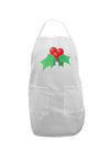 holly Christmas Design Adult Apron-Bib Apron-TooLoud-White-One-Size-Davson Sales