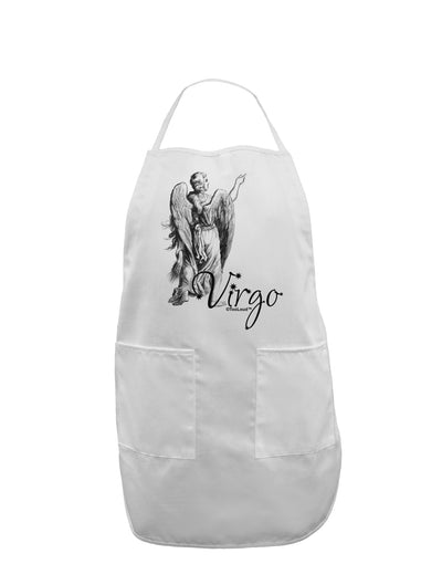 Virgo Illustration Adult Apron-Bib Apron-TooLoud-White-One-Size-Davson Sales