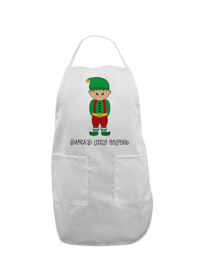 Santa's Little Helper Christmas Elf Boy Adult Apron-Bib Apron-TooLoud-White-One-Size-Davson Sales