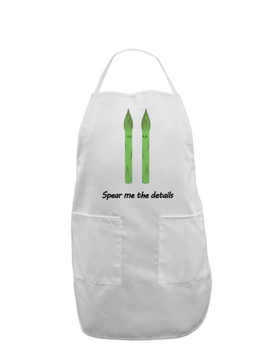 Asparagus - Spear Me the Details Adult Apron-Bib Apron-TooLoud-White-One-Size-Davson Sales