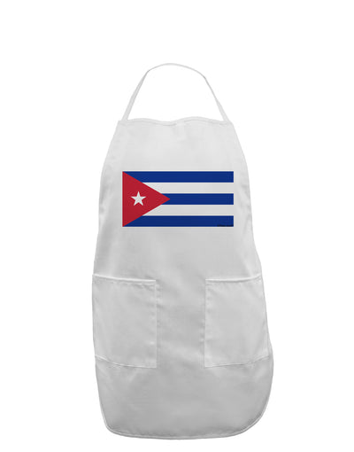 Cuba Flag Cubana Adult Apron by TooLoud-Bib Apron-TooLoud-White-One-Size-Davson Sales