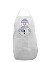 Cute Snowman With Hat and Scarf Christmas Adult Apron-Bib Apron-TooLoud-White-One-Size-Davson Sales