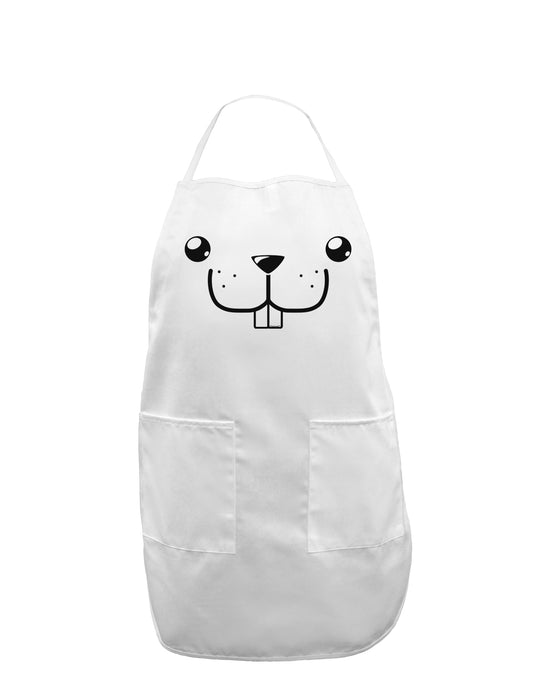Kyu-T Face - Buckley the Beaver Adult Apron-Bib Apron-TooLoud-White-One-Size-Davson Sales