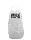 Warrior Princess Black and White Adult Apron-Bib Apron-TooLoud-White-One-Size-Davson Sales