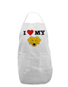 I Heart My - Cute Yellow Labrador Retriever Dog Adult Apron by TooLoud-Bib Apron-TooLoud-White-One-Size-Davson Sales