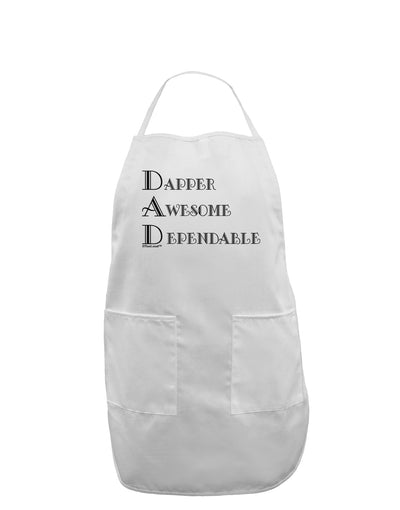 DAD - Acronym Adult Apron by TooLoud-Bib Apron-TooLoud-White-One-Size-Davson Sales