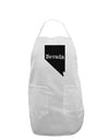 Nevada - United States Shape Adult Apron by TooLoud-Bib Apron-TooLoud-White-One-Size-Davson Sales