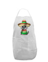 Sombrero and Poncho Cat - Metallic Adult Apron by TooLoud-Bib Apron-TooLoud-White-One-Size-Davson Sales