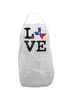 Texas Love Distressed Design Adult Apron by TooLoud-Bib Apron-TooLoud-White-One-Size-Davson Sales