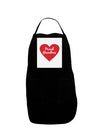 Proud Grandma Heart Panel Dark Adult Apron-Bib Apron-TooLoud-Black-One-Size-Davson Sales