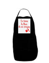 Tu Tienes La Llave De Mi Corazon Panel Dark Adult Apron by TooLoud-Bib Apron-TooLoud-Black-One-Size-Davson Sales