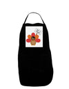 Thanksgiving Turkey in Disguise Panel Dark Adult Apron by TooLoud-Bib Apron-TooLoud-Black-One-Size-Davson Sales