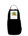 Squirrel Monkey Watercolor Panel Dark Adult Apron-Bib Apron-TooLoud-Black-One-Size-Davson Sales