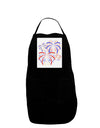 Patriotic Fireworks with Bursting Stars Panel Dark Adult Apron by TooLoud-Bib Apron-TooLoud-Black-One-Size-Davson Sales