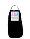 Three Easter Bunnies - Somebunny Loves Me Panel Dark Adult Apron by TooLoud-Bib Apron-TooLoud-Black-One-Size-Davson Sales