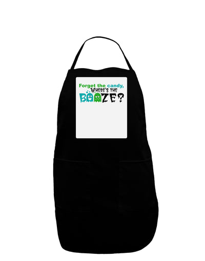 TooLoud Where's The Booze Panel Dark Adult Apron-Bib Apron-TooLoud-Black-One-Size-Davson Sales