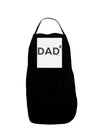 Dad to the Fourth Power - Dad of Four Panel Dark Adult Apron-Bib Apron-TooLoud-Black-One-Size-Davson Sales