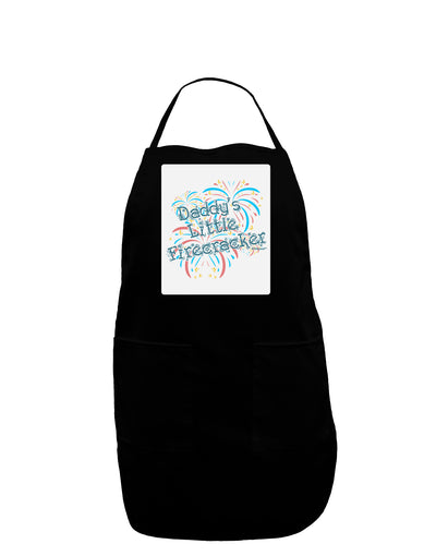 Daddy's Little Firecracker Panel Dark Adult Apron-Bib Apron-TooLoud-Black-One-Size-Davson Sales