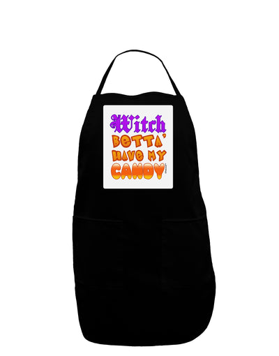 Witch Betta Have My Candy Color Panel Dark Adult Apron-Bib Apron-TooLoud-Black-One-Size-Davson Sales