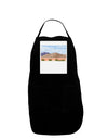 Pixel Landscape - Desert Panel Dark Adult Apron-Bib Apron-TooLoud-Black-One-Size-Davson Sales