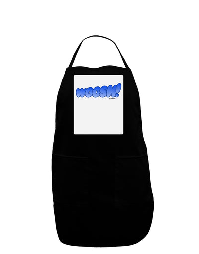 Onomatopoeia WOOSH Panel Dark Adult Apron-Bib Apron-TooLoud-Black-One-Size-Davson Sales