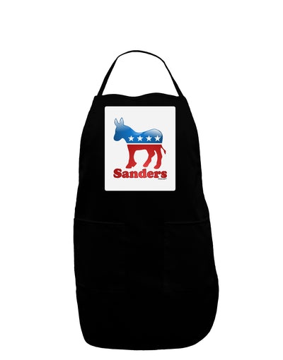 Sanders Bubble Symbol Panel Dark Adult Apron-Bib Apron-TooLoud-Black-One-Size-Davson Sales