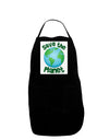 Save the Planet - Earth Panel Dark Adult Apron-Bib Apron-TooLoud-Black-One-Size-Davson Sales