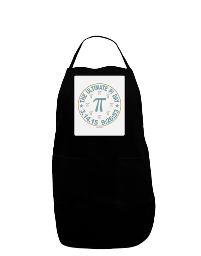 The Ultimate Pi Day Emblem Panel Dark Adult Apron by TooLoud-Bib Apron-TooLoud-Black-One-Size-Davson Sales