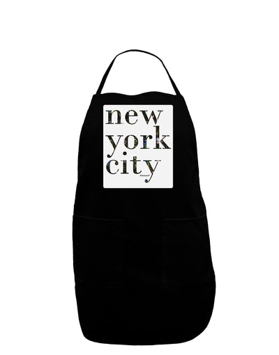 New York City - City Lights Panel Dark Adult Apron by TooLoud-TooLoud-Black-One-Size-Davson Sales