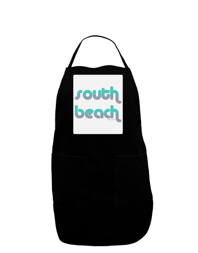 South Beach Color Scheme Design Panel Dark Adult Apron by TooLoud-Bib Apron-TooLoud-Black-One-Size-Davson Sales