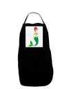 Mermaid Design - Green Panel Dark Adult Apron-Bib Apron-TooLoud-Black-One-Size-Davson Sales