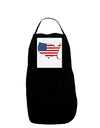 United States Cutout - American Flag Design Panel Dark Adult Apron by TooLoud-Bib Apron-TooLoud-Black-One-Size-Davson Sales