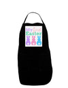 My First Easter - Three Bunnies Panel Dark Adult Apron by TooLoud-Bib Apron-TooLoud-Black-One-Size-Davson Sales