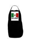 Mexcellent - Mexican Flag Panel Dark Adult Apron-Bib Apron-TooLoud-Black-One-Size-Davson Sales