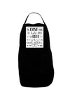 The Best Thing to Hold Onto in Life is Each Other - Distressed Panel Dark Adult Apron-Bib Apron-TooLoud-Black-One-Size-Davson Sales