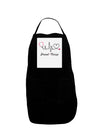 Stethoscope Heartbeat Text Panel Dark Adult Apron-Bib Apron-TooLoud-Black-One-Size-Davson Sales