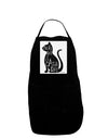 Every Day Is Caturday Cat Silhouette Panel Dark Adult Apron by TooLoud-Bib Apron-TooLoud-Black-One-Size-Davson Sales