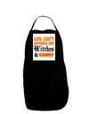 TooLoud Witches and Candy Color Panel Dark Adult Apron-Bib Apron-TooLoud-Black-One-Size-Davson Sales