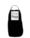 Too Kawaii to Live - B&W Panel Dark Adult Apron by TooLoud-Bib Apron-TooLoud-Black-One-Size-Davson Sales