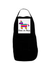 Colorful Pinata Design - Cinco de Mayo Panel Dark Adult Apron by TooLoud-Bib Apron-TooLoud-Black-One-Size-Davson Sales