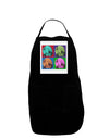 Three Wolves Howling - Pop-Art #1 Panel Dark Adult Apron by TooLoud-Bib Apron-TooLoud-Black-One-Size-Davson Sales