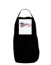 Merica Established 1776 - American Flag Style Panel Dark Adult Apron by TooLoud-Bib Apron-TooLoud-Black-One-Size-Davson Sales