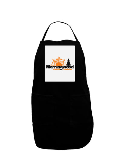 Morningwood Company Funny Panel Dark Adult Apron by TooLoud-Bib Apron-TooLoud-Black-One-Size-Davson Sales