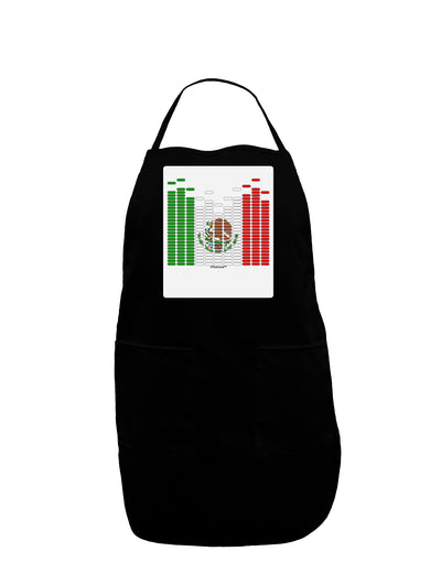 Mexican Flag Levels - Cinco De Mayo Panel Dark Adult Apron-Bib Apron-TooLoud-Black-One-Size-Davson Sales